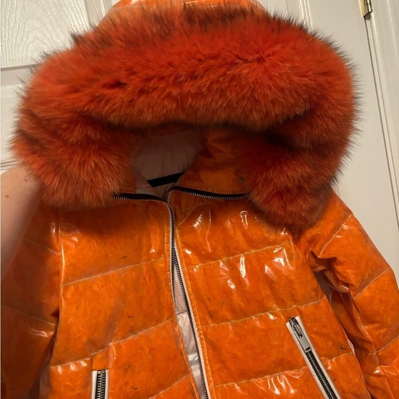 Flo & Clo Transparent Down Coat - Picture 6 of 12